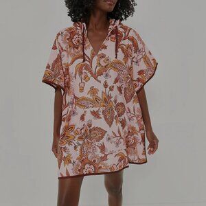 Sunset Chintz Terrycloth coverup